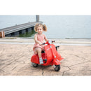 6V Licensed Orange Kids' Vespa Scooter Motorcycle with Sidecar Toy Magic Cars 10