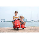 6V Licensed Orange Kids' Vespa Scooter Motorcycle with Sidecar Toy Magic Cars 14