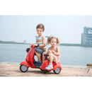 6V Licensed Orange Kids' Vespa Scooter Motorcycle with Sidecar Toy Magic Cars 7