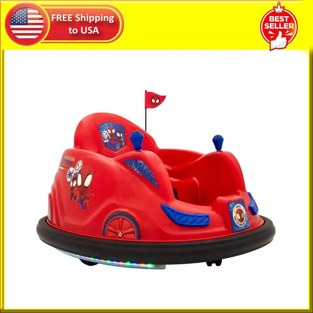 6V Mar vel Spidey Bumper Car Ride on Toy, by Flybar
