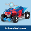 6V Spider-Man Toddler Quad Bike with Light-Up Emblem for Ages 18-30 Months Magic Cars 6