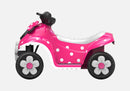 6V Battery-Powered Minnie Mouse Kids Quad Ride-On with Realistic Horn and 2 MPH Speed for Ages 3+ Magic Cars 4