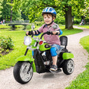Electric 3-Wheel Motorbike Ride-On Toy for Toddlers with Horn and Headlight - Green Magic Cars 1