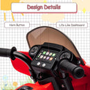 6V Ride-On Motorcycle Car for Toddlers with USB, AUX, and Headlight in Red Magic Cars 3