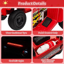6V Red Ride-On Car for Kids 3-6 Years with LED Lights, Rear Storage, and Horn Magic Cars 3