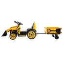 Ergonomic 6V Ride-On Construction Tractor with Front Loader Magic Cars 2