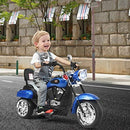 Blue 6V Chopper Motorcycle for Kids with Horn & Headlight, Perfect Outdoor Fun Magic Cars 2
