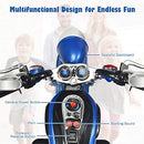 Blue 6V Chopper Motorcycle for Kids with Horn & Headlight, Perfect Outdoor Fun Magic Cars 4