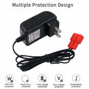 6V Battery Charger with Red Connector for Kid Trax Disney LED Ride-On Toys Magic Cars 2