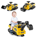 3-in-1 Electric Excavator Ride-On Tractor with Adjustable Arms and Sound Features Magic Cars 3