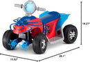 6V Spider-Man Themed Quad Ride-On Toy for Kids 18-30 Months Safe and Fun Adventure Magic Cars 3