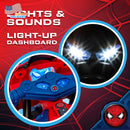 6V Battery-Powered Spiderman Ride-On Motorcycle Toy for Kids Ages 3+ Magic Cars 2