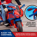 6V Battery-Powered Spiderman Ride-On Motorcycle Toy for Kids Ages 3+ Magic Cars 3