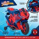 6V Battery-Powered Spiderman Ride-On Motorcycle Toy for Kids Ages 3+ Magic Cars 5