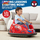 6V Spidey Bumper Car Electric Ride-On Toy for Kids Up to 66 lbs Magic Cars 3