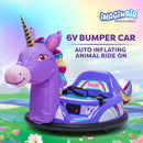 6V Unicorn Bumper Car - Kids Electric Ride-On Toy for Toddlers Magic Cars 7