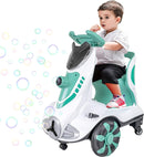 6V Dual Drive Electric Ride-On Car for Kids with Automatic Bubble Feature 3-5 Years Magic Cars 6