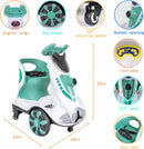 6V Dual Drive Electric Ride-On Car for Kids with Automatic Bubble Feature 3-5 Years Magic Cars 8