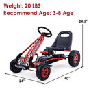7-in Red Kids Pedal-Powered Ride-On Go Kart Racer Bike for Outdoor Fun Magic Cars 2