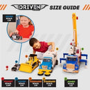 7-Inch Construction Crane Truck Toy with Lights, Sounds, and Action Features Magic Cars 3