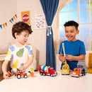 7-Inch Construction Crane Truck Toy with Lights, Sounds, and Action Features Magic Cars 4