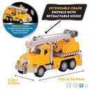 7-Inch Construction Crane Truck Toy with Lights, Sounds, and Action Features Magic Cars 5