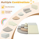 7-Piece Soft Foam Climbing Blocks Playset for Toddlers Climb and Crawl Magic Cars 6