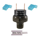 70-100 PSI Air Pressure Switch for Tank Mount with 1/4" NPT Thread 12V/24V Magic Cars 0