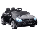 Black Mercedes SLC 300 12V Kids Electric Ride-On Car with Remote, Music & LED Features
