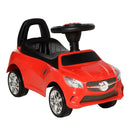 Red Push Car Ride-On for Toddlers with Horn, Music, Lights & Storage