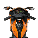 12V Orange Ride-On Motorcycle for Kids - Perfect for Boys and Girls