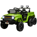 12V Camouflage 4x4 Ride-On Car for Kids with Remote Control and Trailer