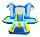 8-in-1 Inflatable Water Slide and Trampoline Bouncing House for Outdoor Garden Fun Magic Cars 11