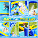 8-in-1 Inflatable Water Slide and Trampoline Bouncing House for Outdoor Garden Fun Magic Cars 2
