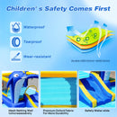 8-in-1 Inflatable Water Slide and Trampoline Bouncing House for Outdoor Garden Fun Magic Cars 3