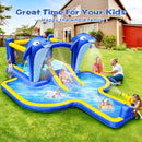 8-in-1 Inflatable Water Slide and Trampoline Bouncing House for Outdoor Garden Fun Magic Cars 4