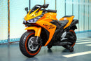 12V Orange Ride-On Motorcycle for Kids - Perfect for Boys and Girls
