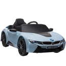 BMW i8 Coupe 6V Electric Ride-On Car for Kids with Remote Control, Music & LED Lights - Blue