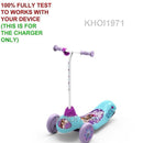 3-Wheel Electric Scooter with Charger and AC Adapter Safe Start Disney Frozen Design Magic Cars 1