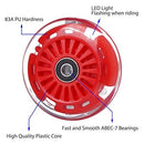 Red 90mm Polyurethane Replacement Wheel Set for Wiggle Cars - 4-Pack Magic Cars 2
