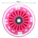 90mm Pink Polyurethane Replacement Wheels Set for Wiggle Car PlasmaCar Upgrades Magic Cars 3