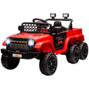 12V Red 4x4 Ride-On Car for Kids with 2WD/4WD and Remote Control