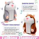 Interactive Nodding Hamster Plush Toy with Sound Repetition