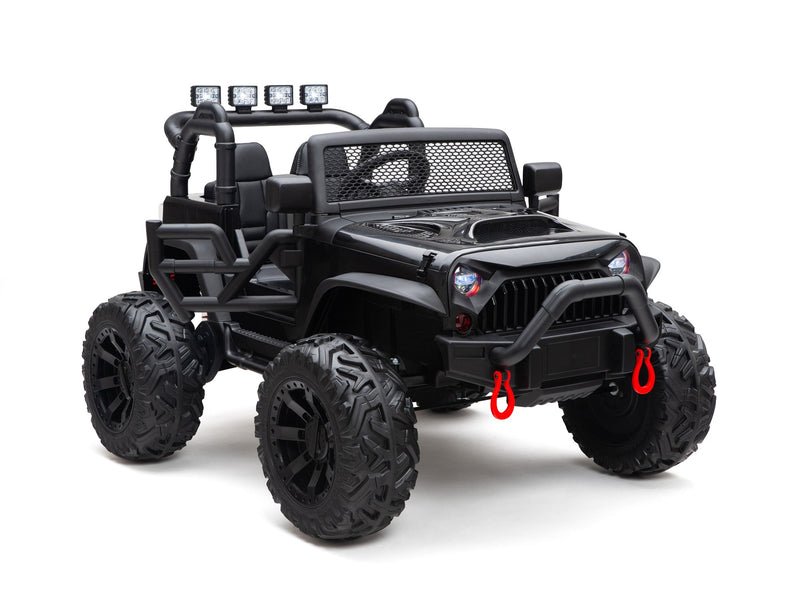 BOOM BOOM The BUFFALO Children's Off-Road Kids Car 24V 4X4 Ride-On Toy with 2 Seats Magic Cars Parental Remote Control - Perfect Present for Little Boys and Girls