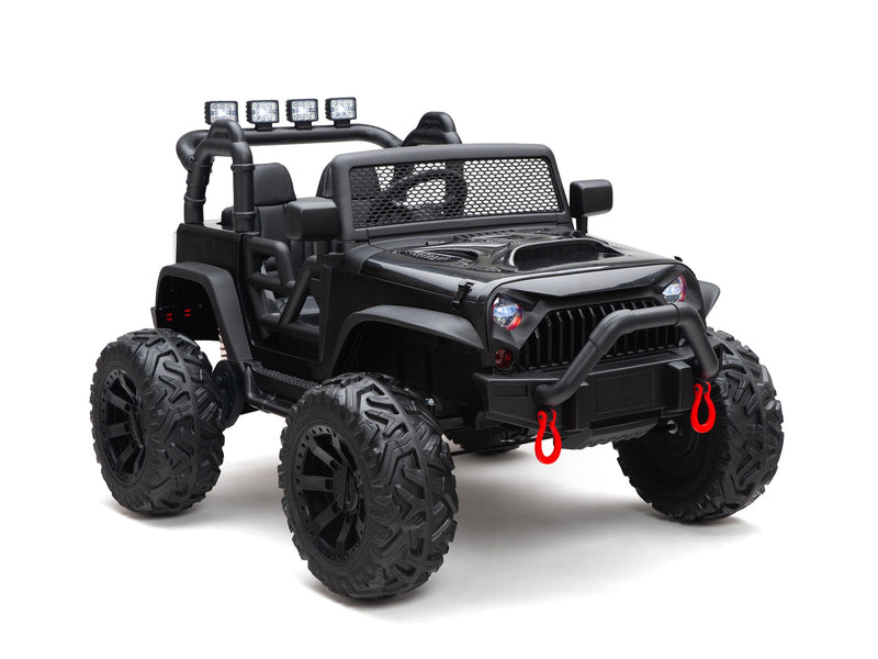 BOOM BOOM The BUFFALO Children's Off-Road Kids Car 24V 4X4 Ride-On Toy with 2 Seats Magic Cars Parental Remote Control - Perfect Present for Little Boys and Girls