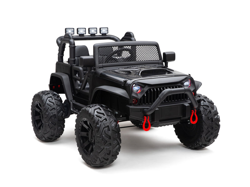 BOOM BOOM The BUFFALO Children's Off-Road Kids Car 24V 4X4 Ride-On Toy with 2 Seats Magic Cars Parental Remote Control - Perfect Present for Little Boys and Girls