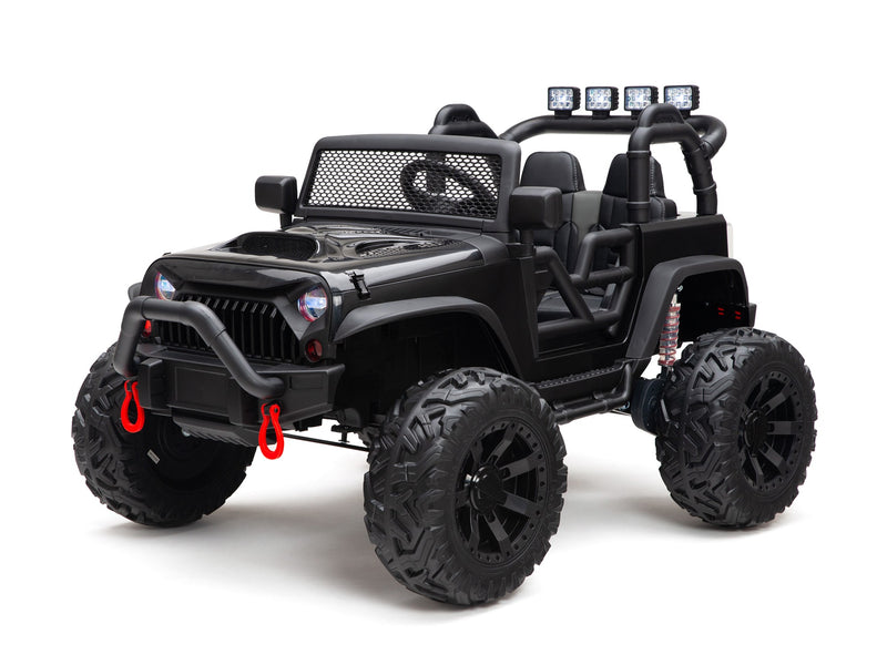 BOOM BOOM The BUFFALO Children's Off-Road Kids Car 24V 4X4 Ride-On Toy with 2 Seats Magic Cars Parental Remote Control - Perfect Present for Little Boys and Girls