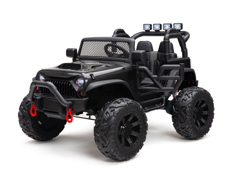 BOOM BOOM The BUFFALO Children's Off-Road Kids Car 24V 4X4 Ride-On Toy with 2 Seats Magic Cars Parental Remote Control - Perfect Present for Little Boys and Girls