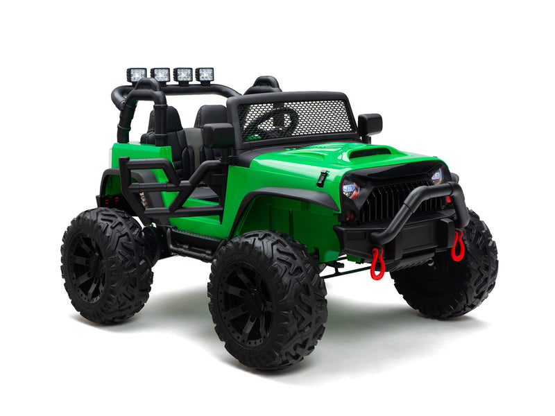 BOOM BOOM The BUFFALO Children's Off-Road Kids Car 24V 4X4 Ride-On Toy with 2 Seats Magic Cars Parental Remote Control - Perfect Present for Little Boys and Girls