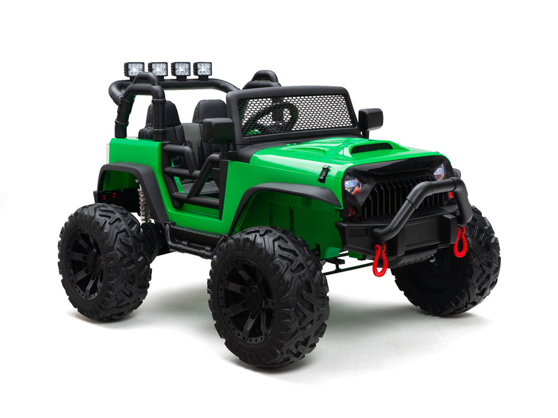 BOOM BOOM The BUFFALO Children's Off-Road Kids Car 24V 4X4 Ride-On Toy with 2 Seats Magic Cars Parental Remote Control - Perfect Present for Little Boys and Girls